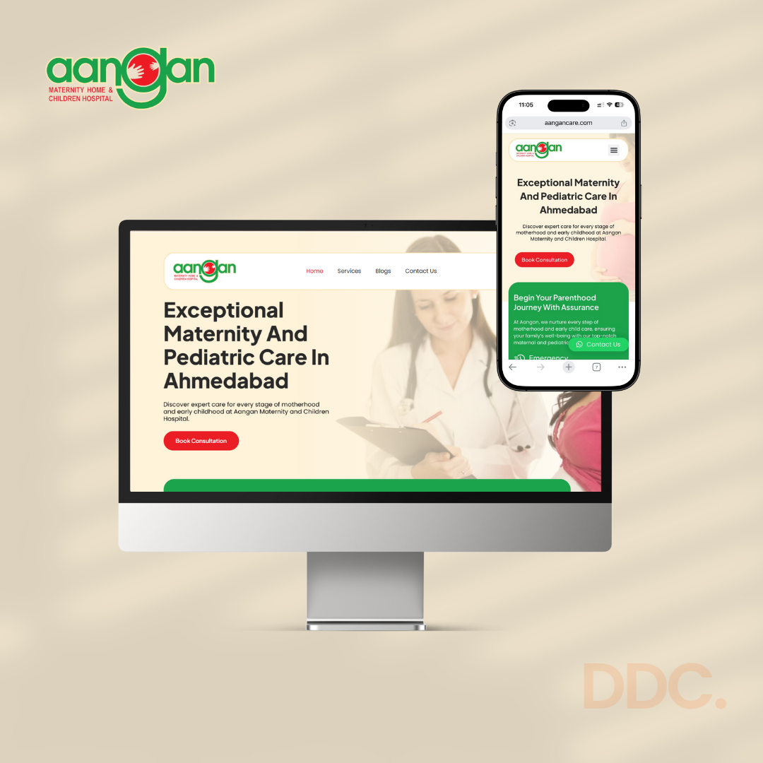 Aangan Hospital Mockup